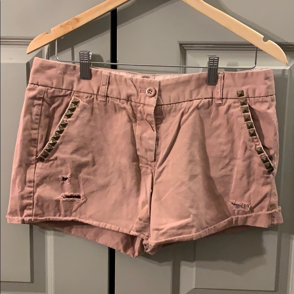 J.Crew broken-in boyfriend fit rose shorts size 6